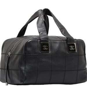 🥳 CHANEL Black Caviar Choco Bar Handbag. Best Buy!!